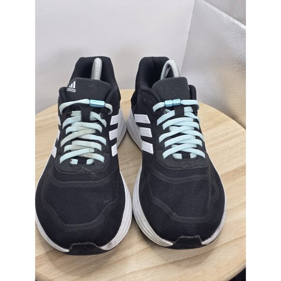 Men's Adidas Duramo Black White Athletic Shoes Size 8 - Excellent Pre-owned - Picture 4 of 10